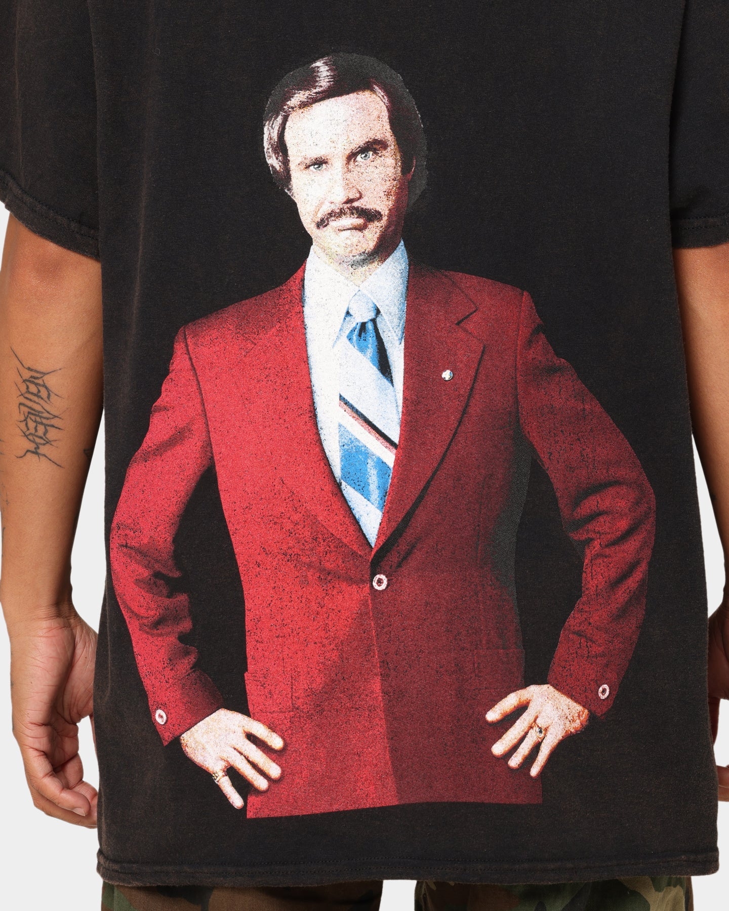 American Thrift American Thrift X Anchorman Anchorman T-Shirt Black Wash