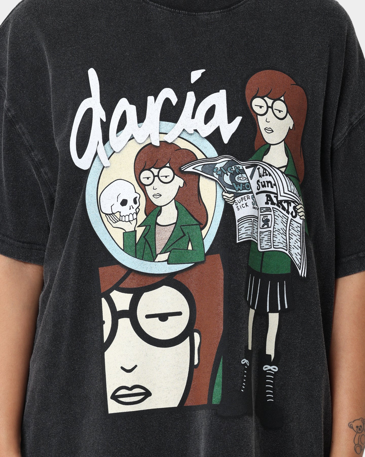 American Thrift X Daria Daria Premium Vintage T-Shirt Vintage Black