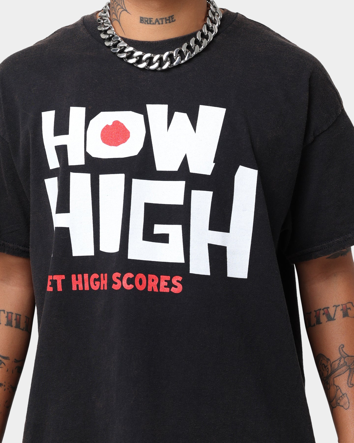 American Thrift X 420 How High Vintage T-Shirt Washed Black