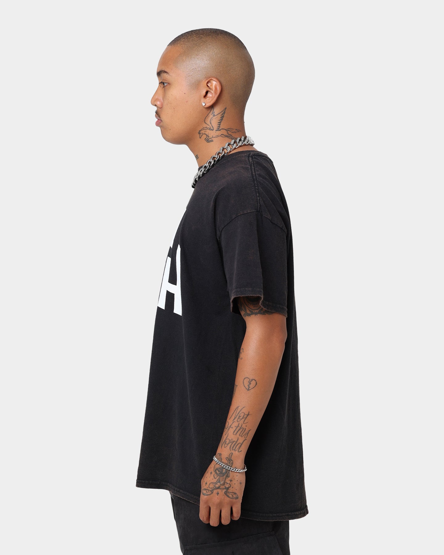 American Thrift X 420 How High Vintage T-Shirt Washed Black