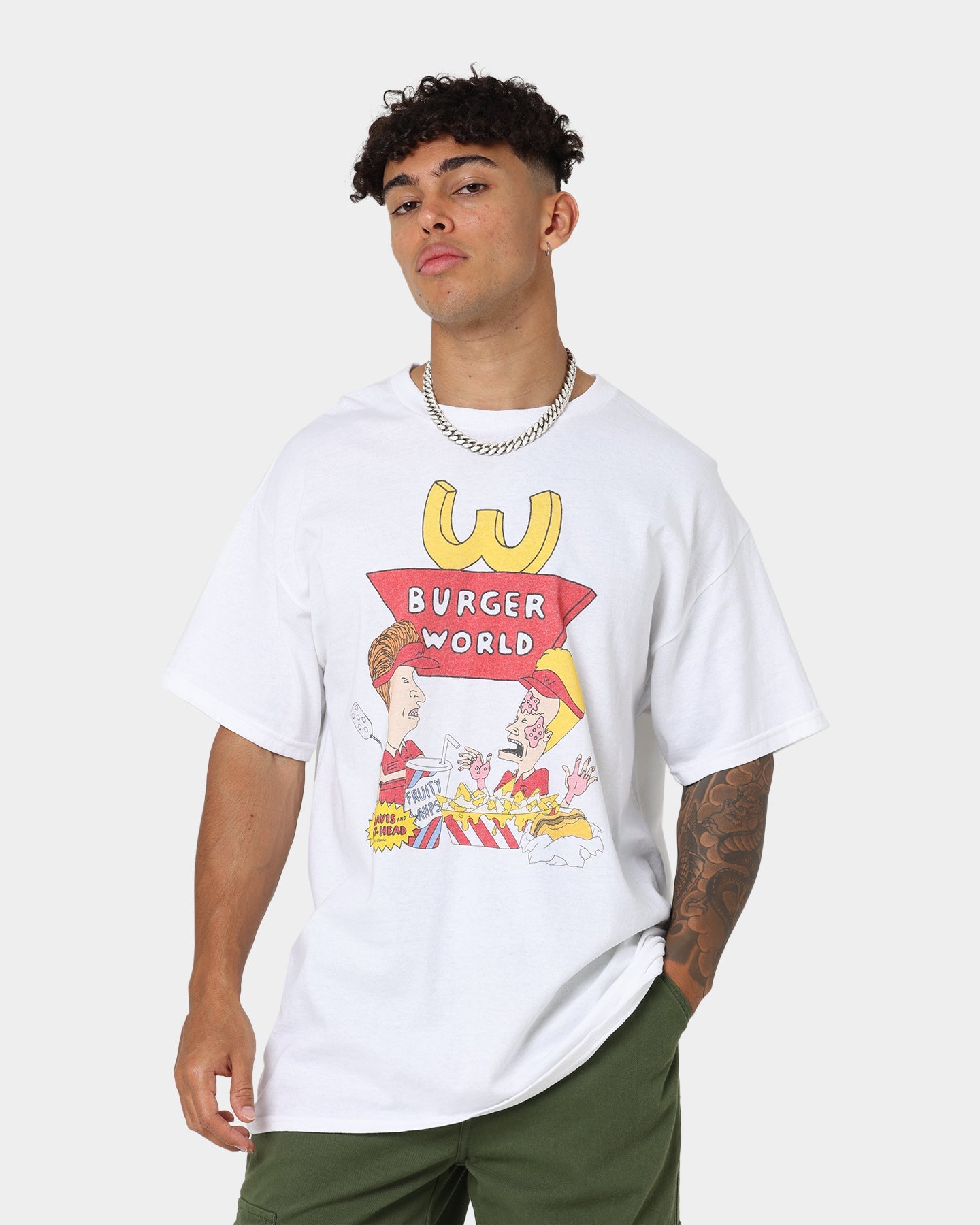 American Thrift American Thrift X Beavis & Butthead Burger World T-Shirt White