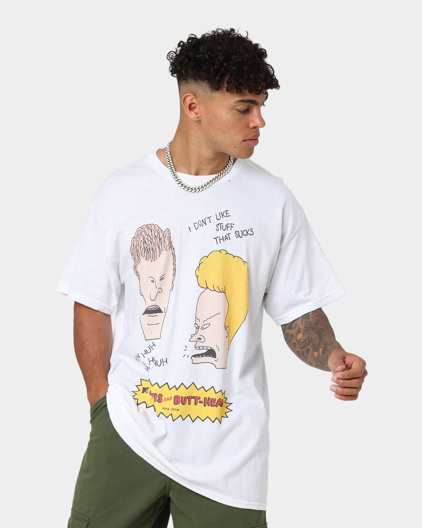 American Thrift American Thrift X Beavis & Butthead Stuff Sucks T-Shirt White
