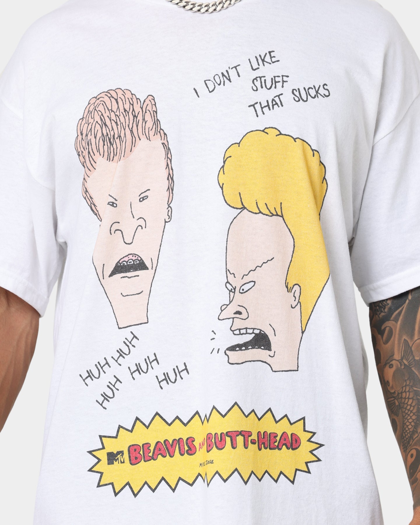 American Thrift American Thrift X Beavis & Butthead Stuff Sucks T-Shirt White