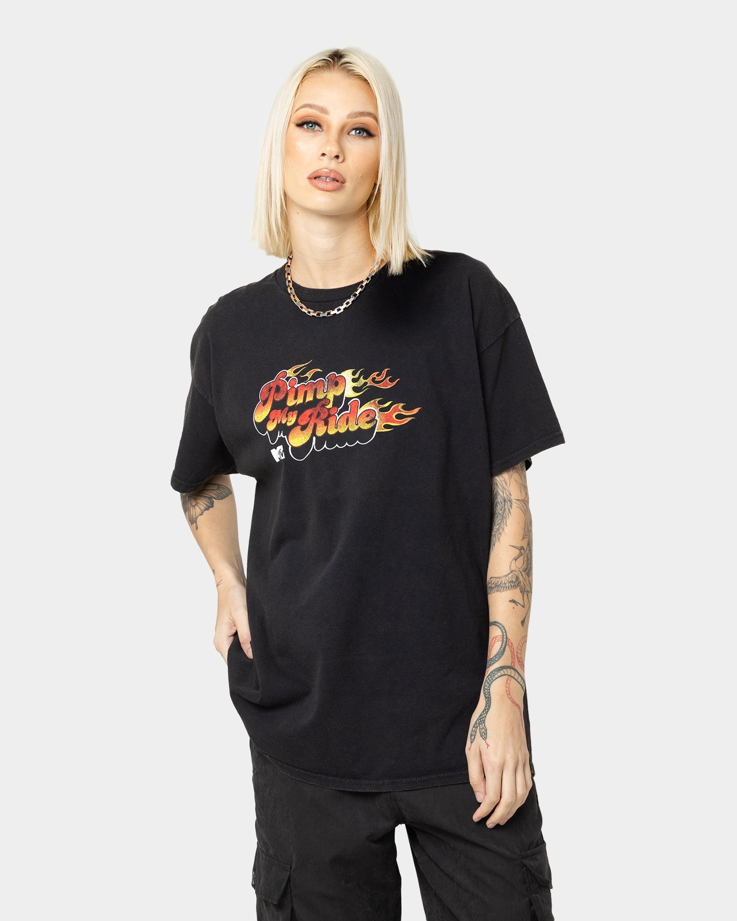 American Thrift X MTV Pimp My Ride Vintage T-Shirt Black Wash