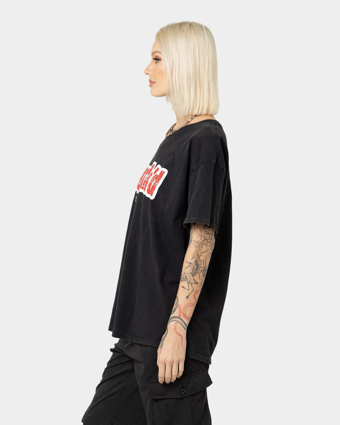 American Thrift X MTV Punk'd Vintage T-Shirt Black Wash