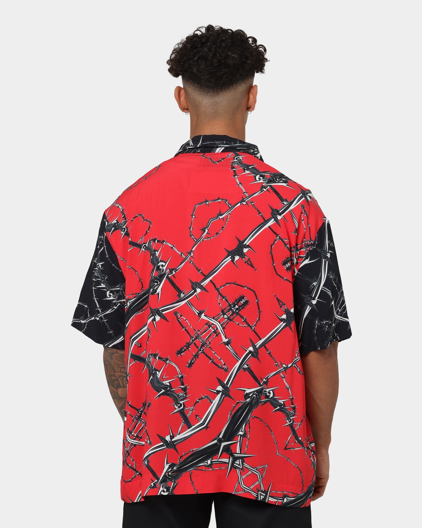 Loiter Frontline Button Up Shirt Red