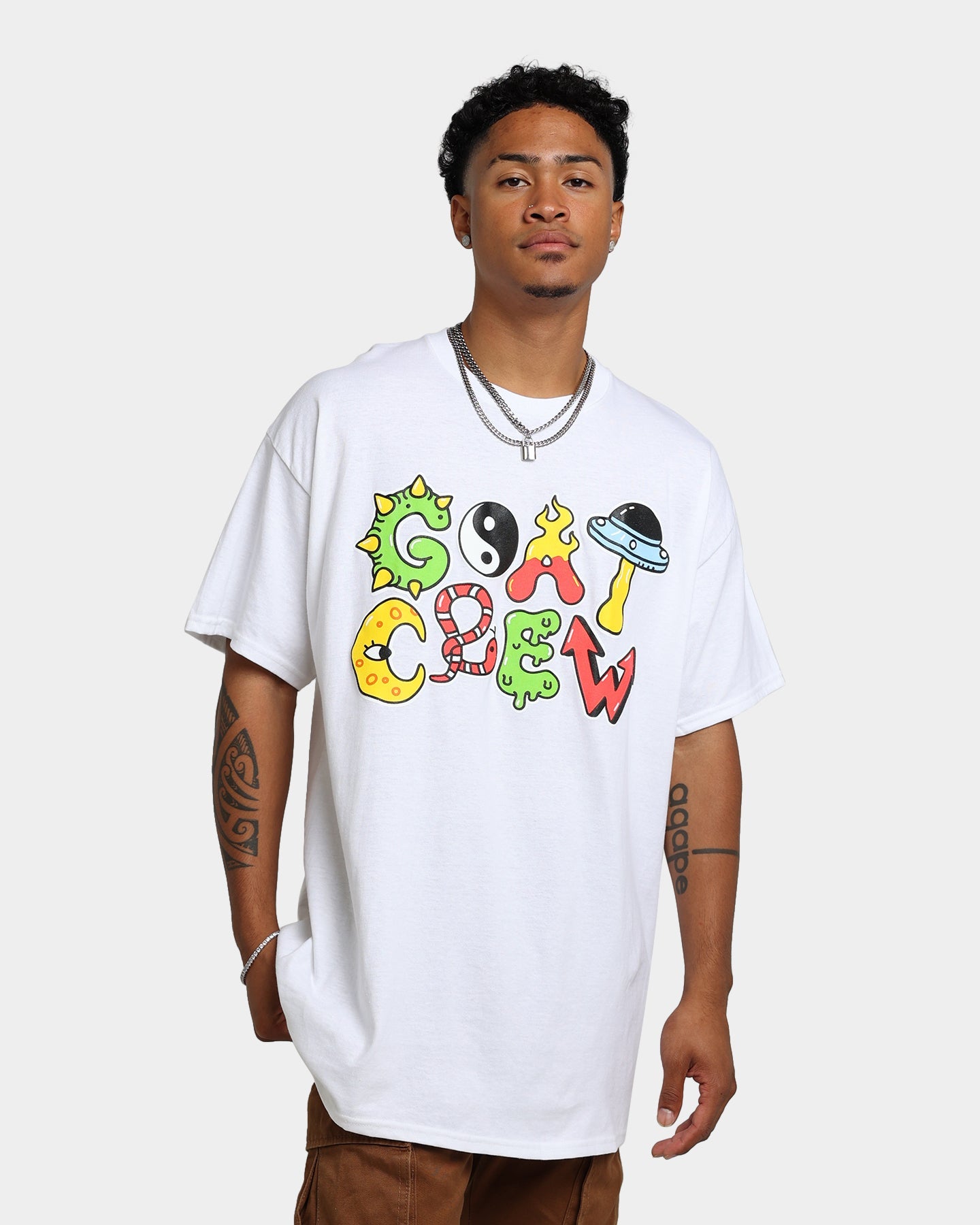 Goat Crew Mashup T-Shirt White