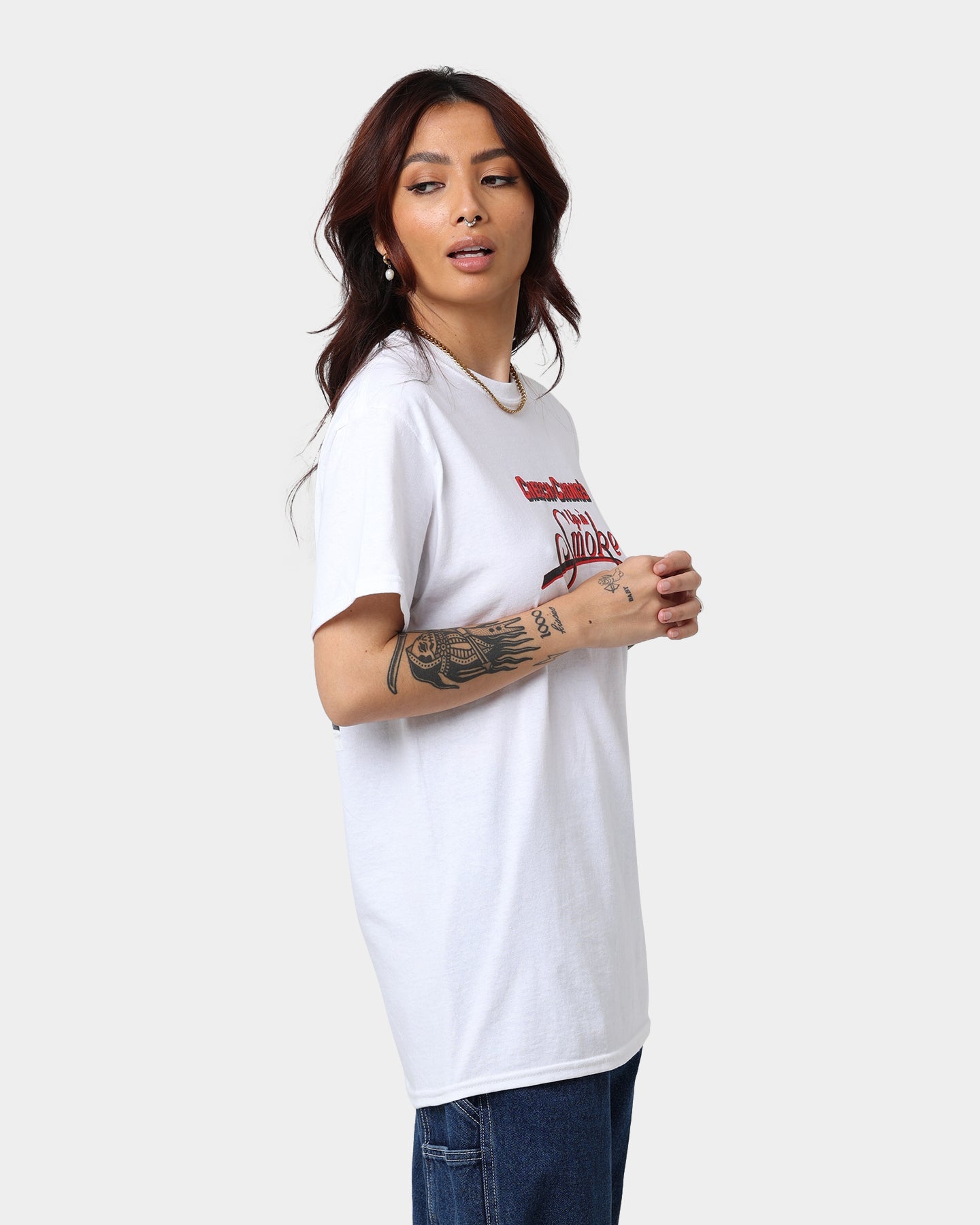 American Thrift X 420 Up In Smoke T-Shirt White