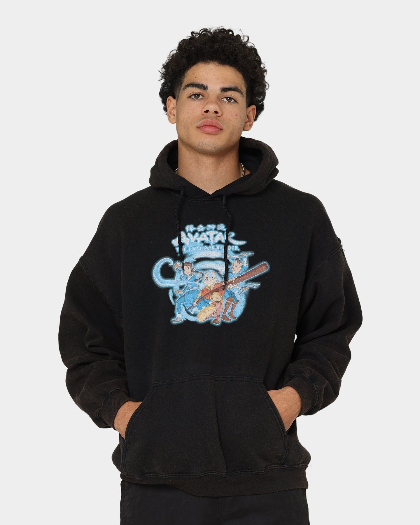 Goat Crew X Avatar: Gaang Vintage Hoodie Washed Black
