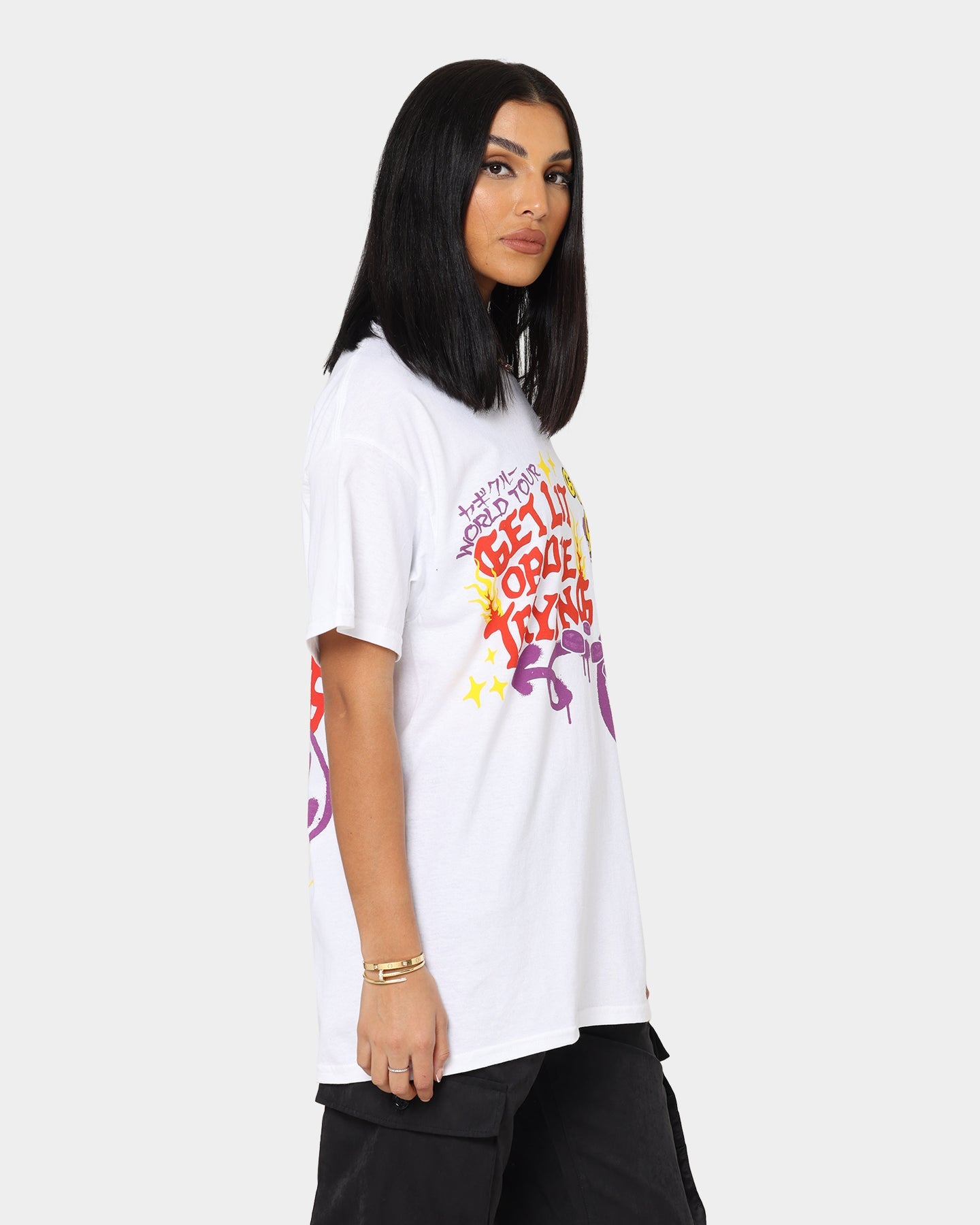 Goat Crew Get Lit Or Die Trying All Over Print T-Shirt White