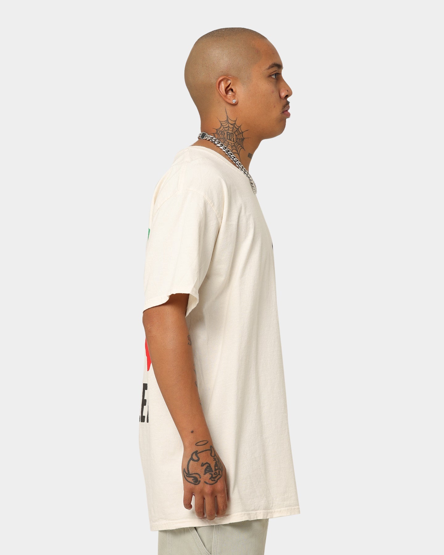Loiter X Smiley Live Laugh Loiter T-Shirt Off White