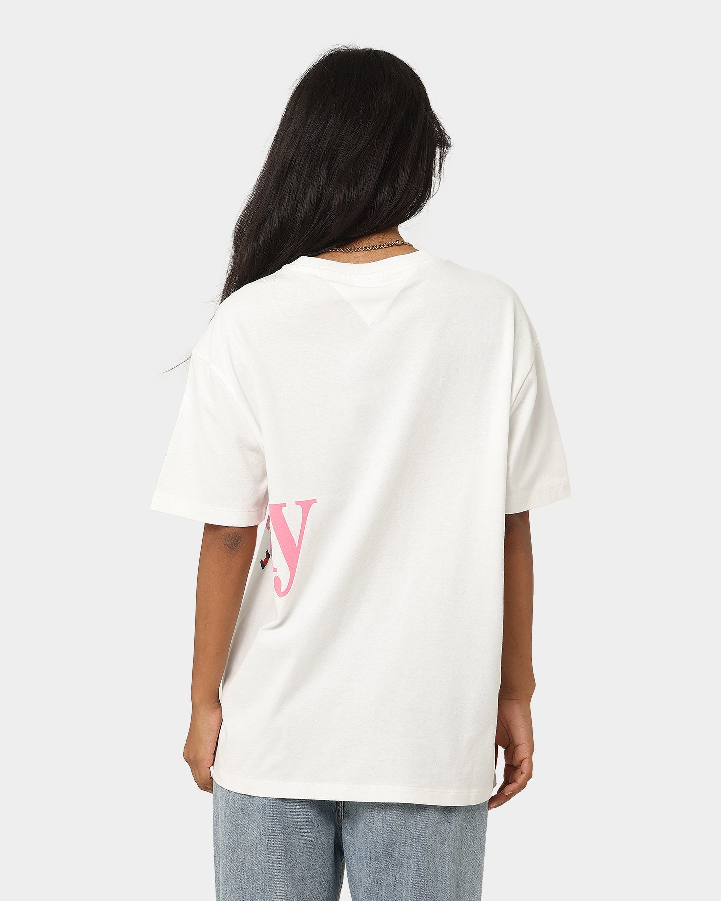 Tommy Jeans Women's Oversized Bold T-Shirt Ecru