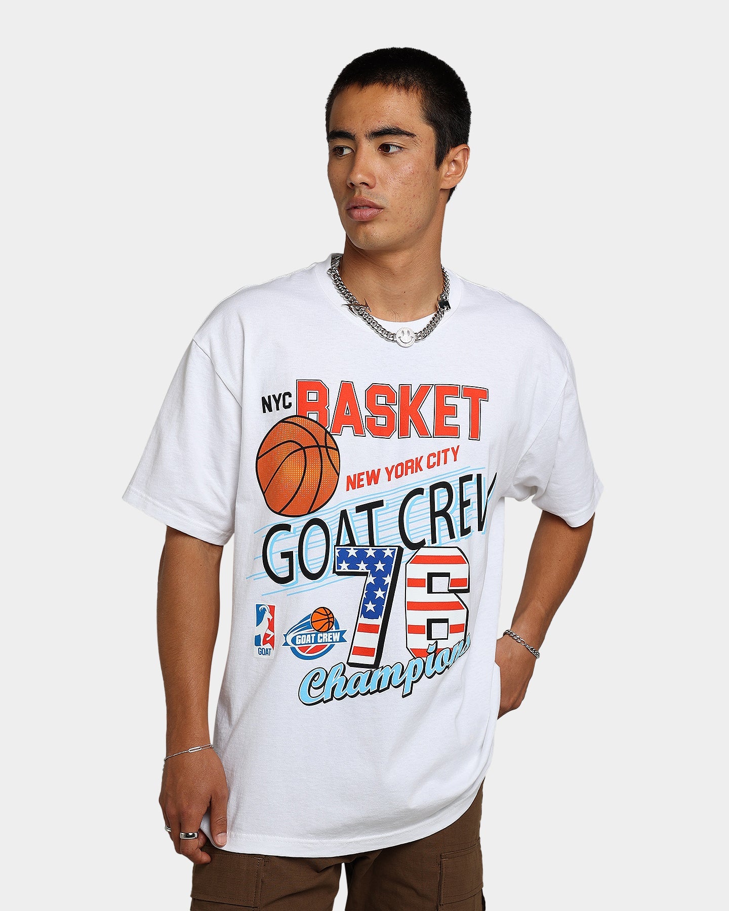 Goat Crew New York Champs T-Shirt White