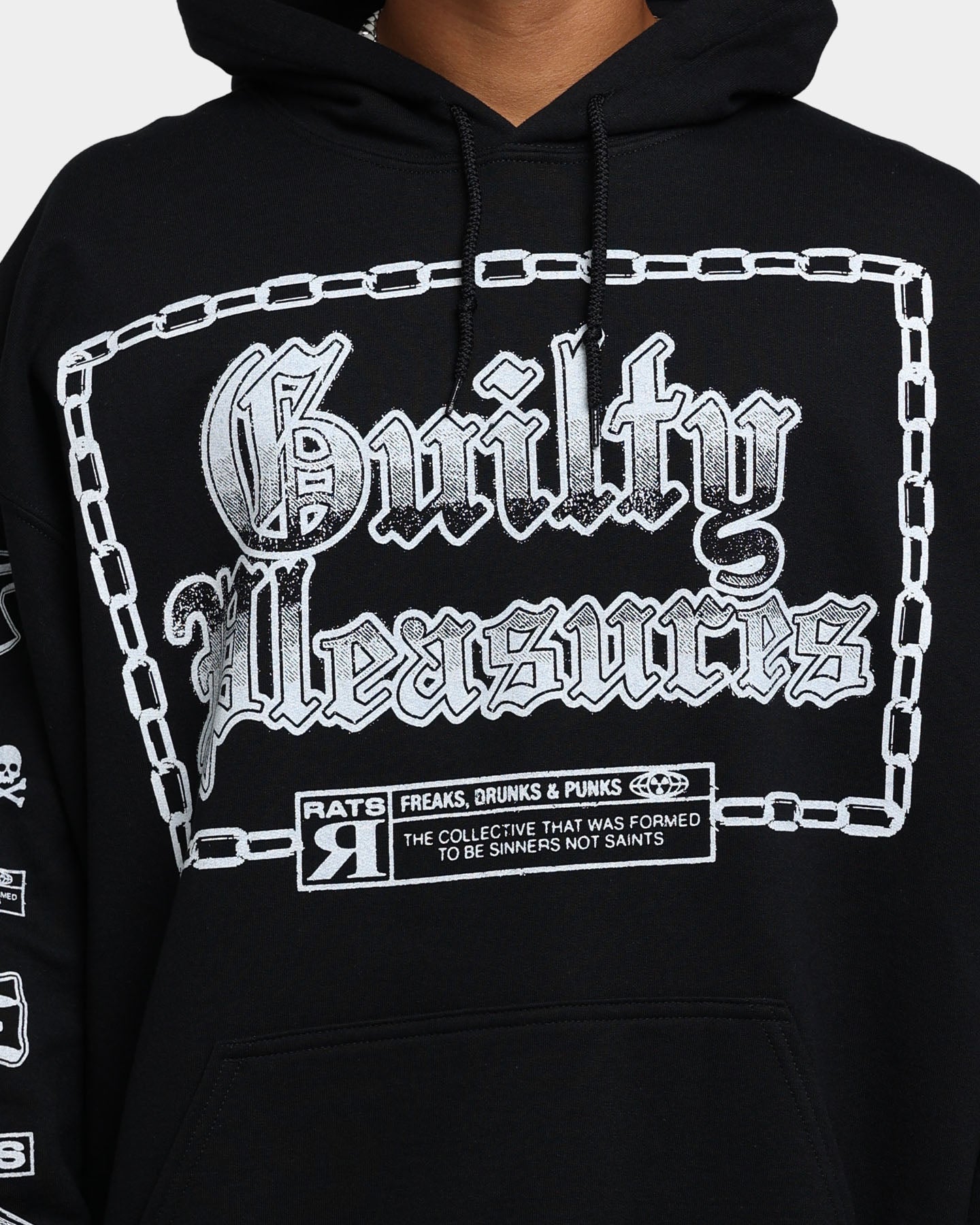 Rats Get Fat Guilty Pleasures Hoodie Black