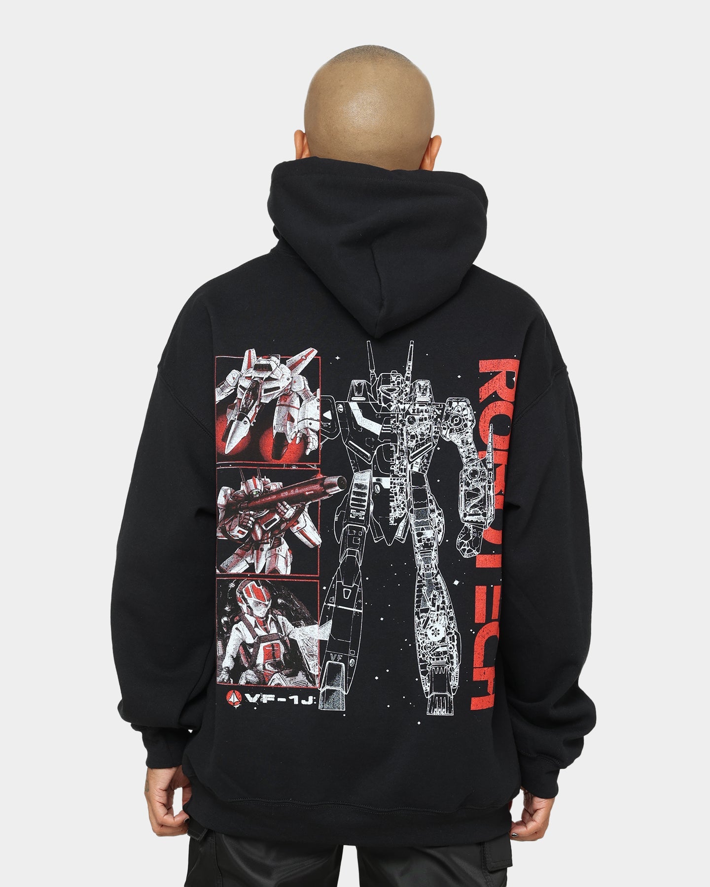 American Thrift X Robotech VF1J Hoodie Black
