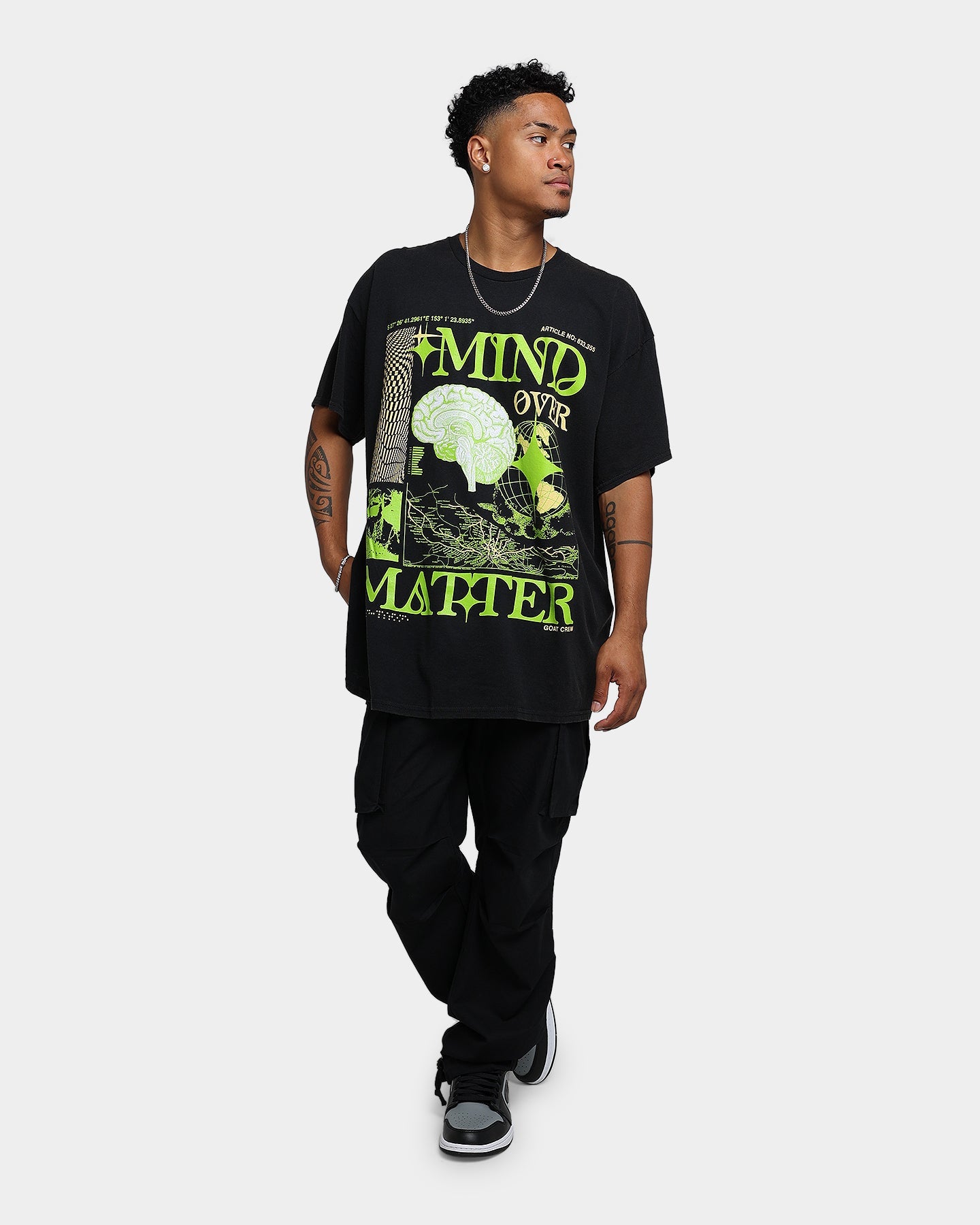 Goat Crew Mind Matter Vintage T-Shirt Washed Black