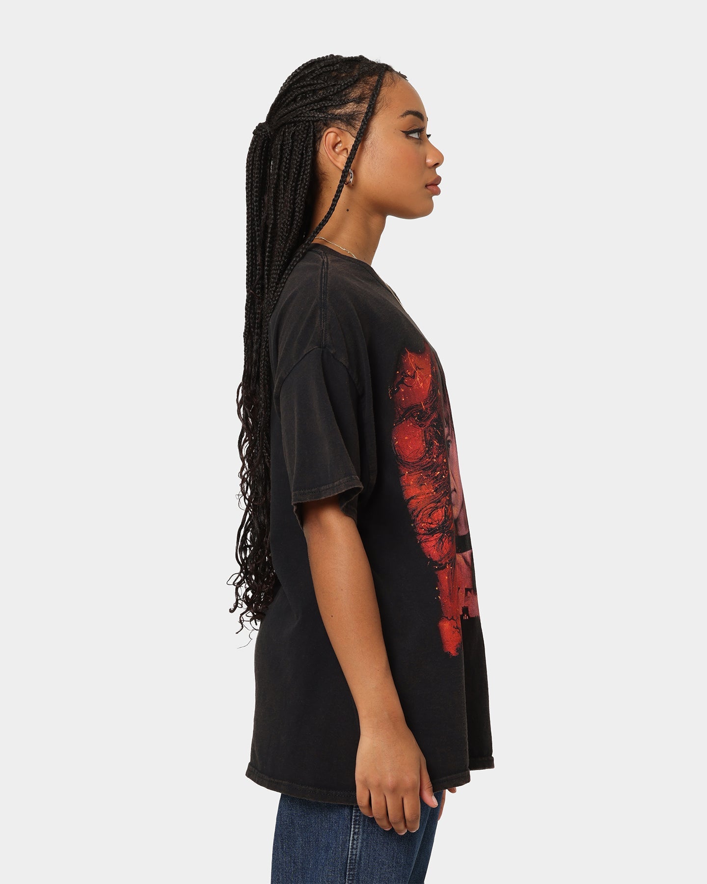 Goat Crew X Stranger Things Eddie Vintage T-Shirt Black Wash
