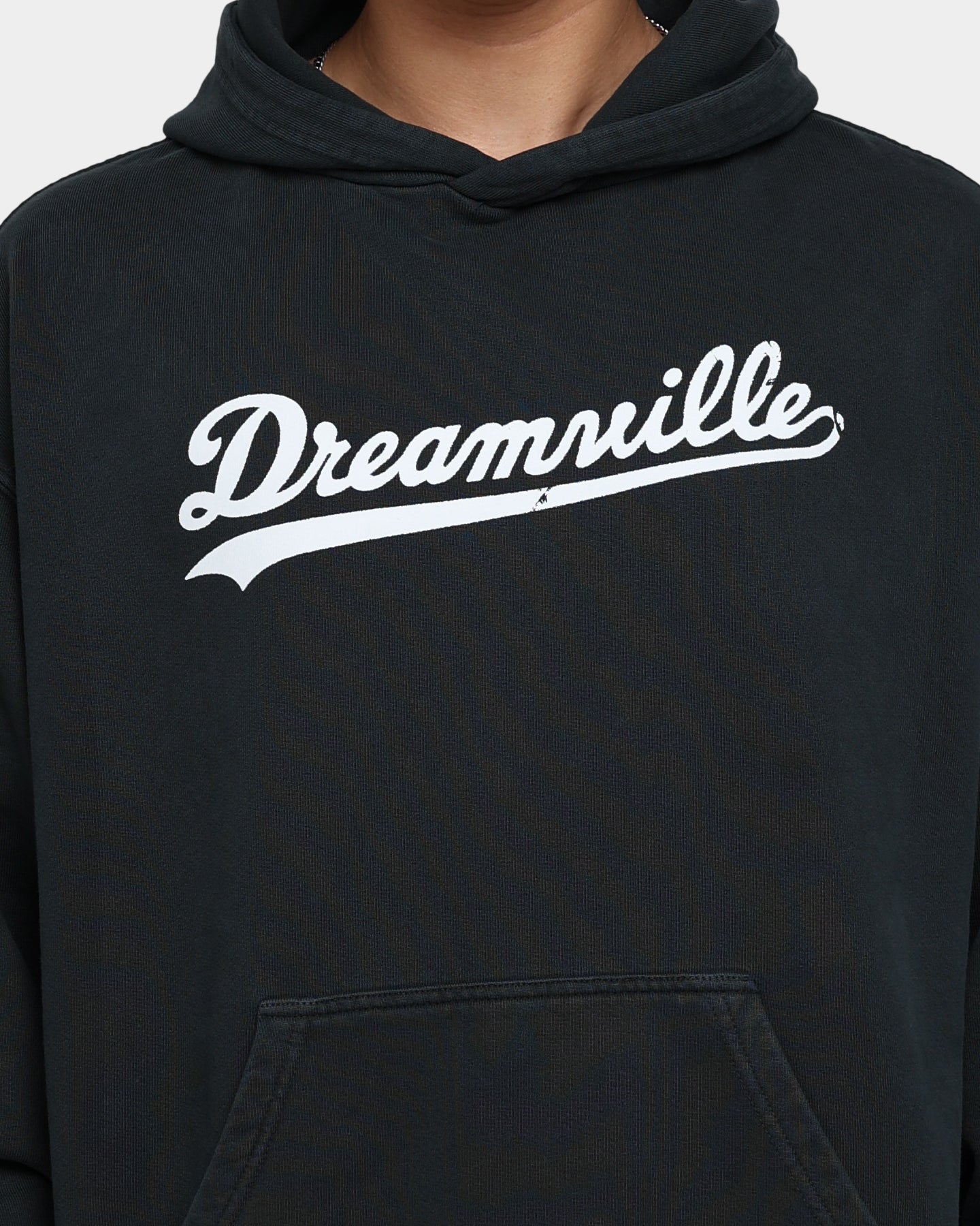 Dreamville Dreamville Logo Vintage Hoodie Washed Black