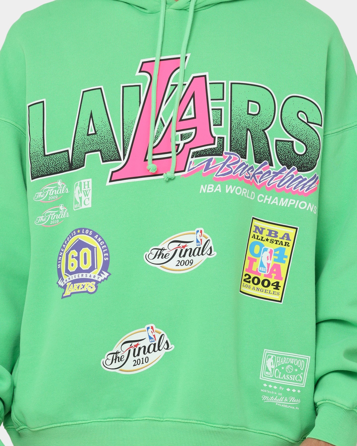 Mitchell & Ness Los Angeles Lakers Neon Champs Hoodie Neon Green