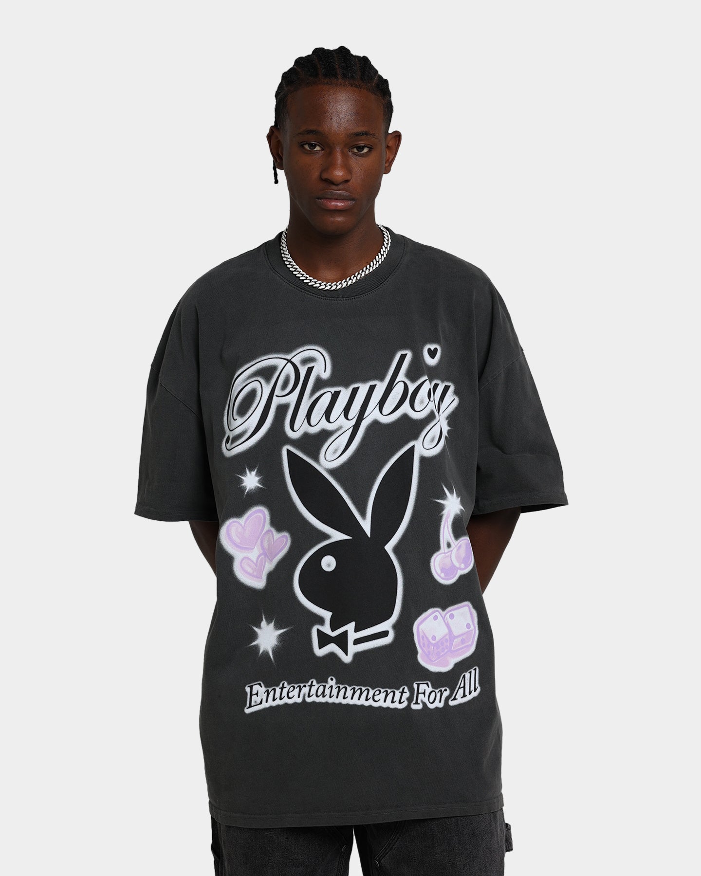 Playboy By CK Entertainment For All T-Shirt Vintage Black