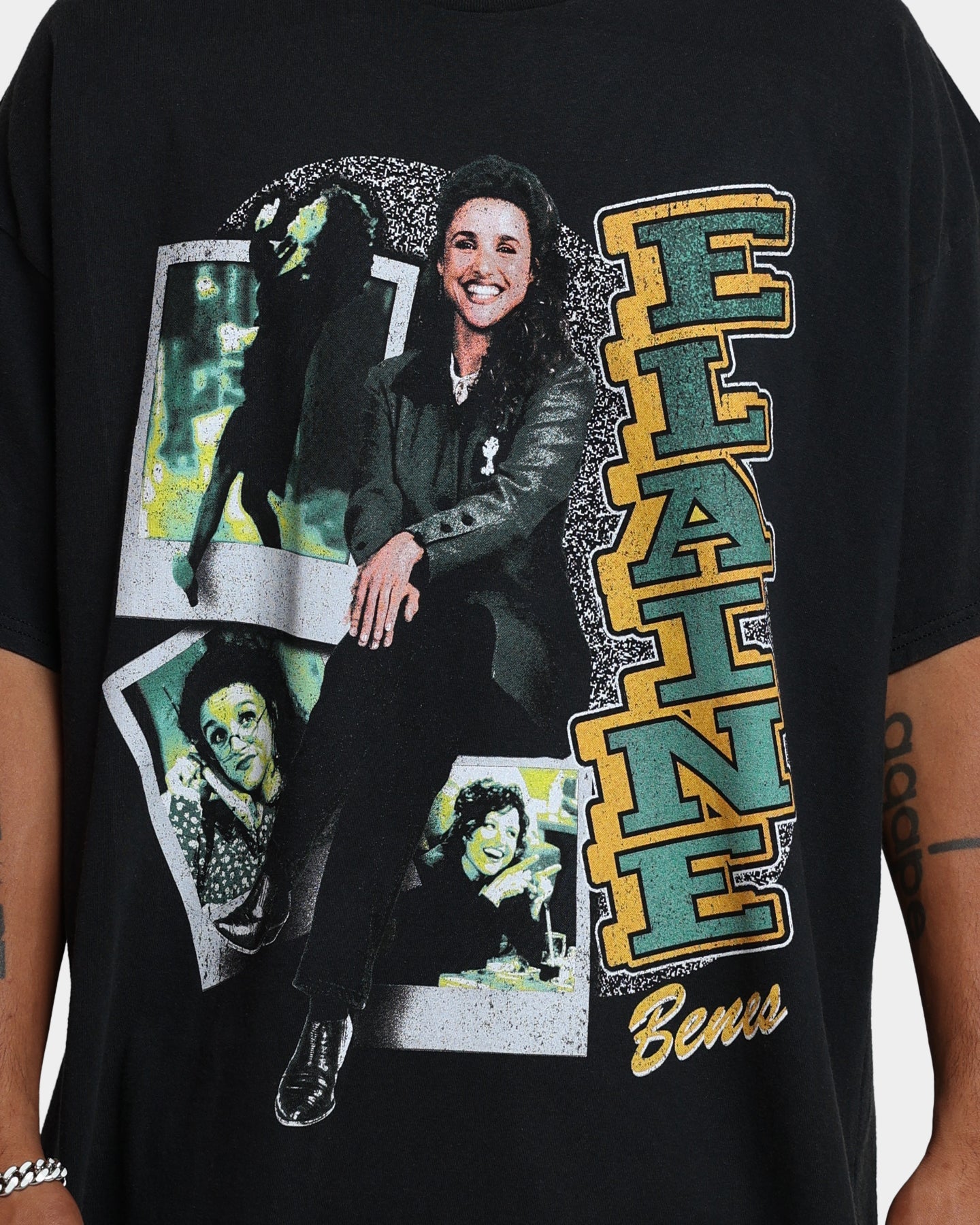 American Thrift X Seinfeld Elaine Vintage T-Shirt Washed Black