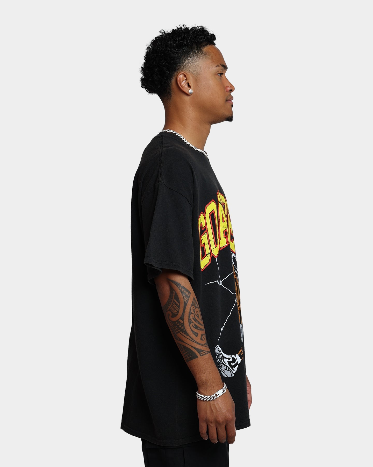 Goat Crew Shattered T-Shirt Black Wash