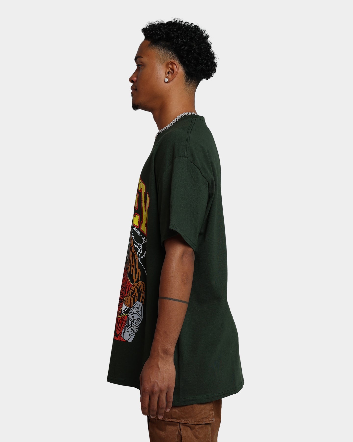 Goat Crew Shattered T-Shirt Forest Green