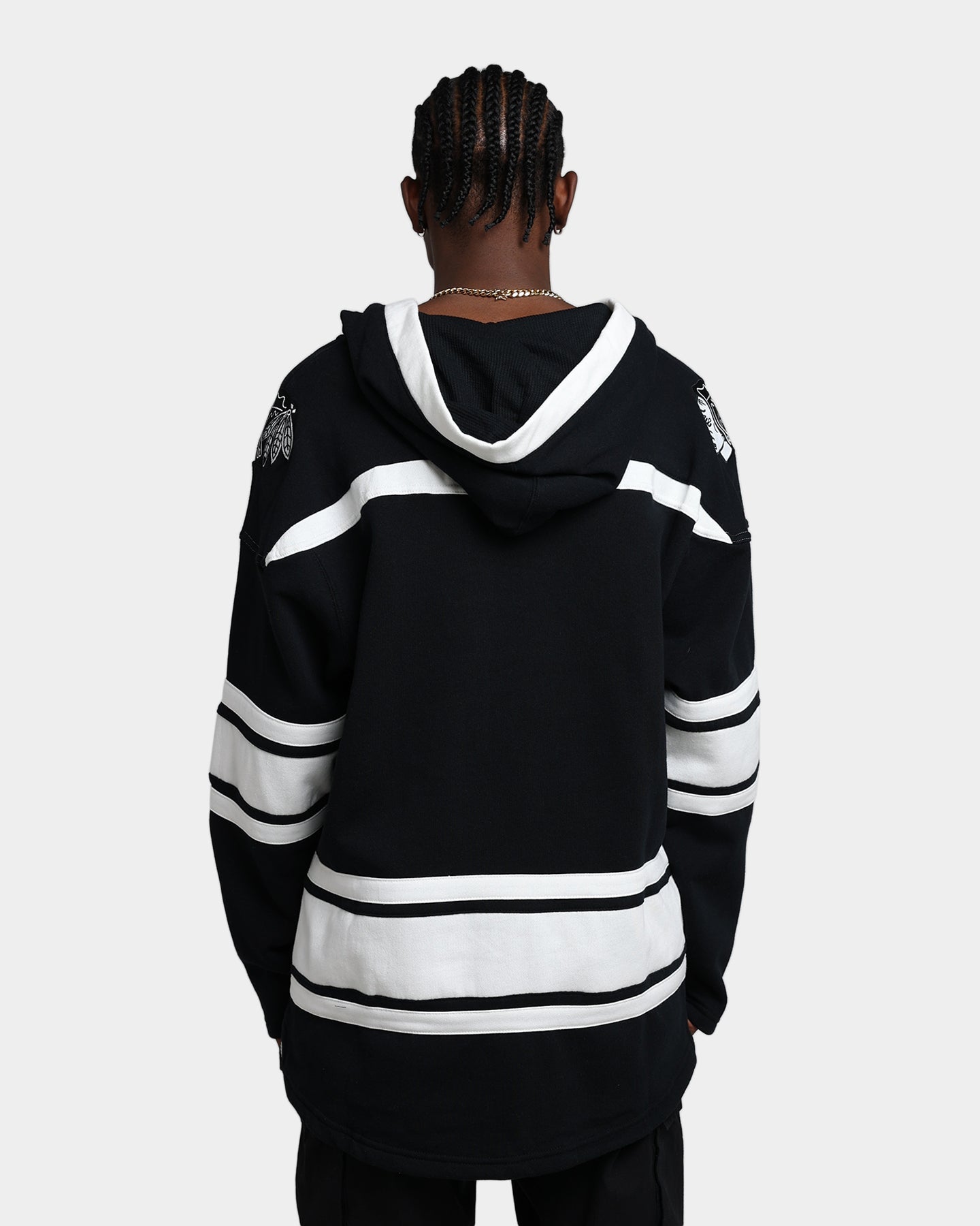 47 Brand Chicago Blackhawks Superior Lacer Hoodie Jet Black