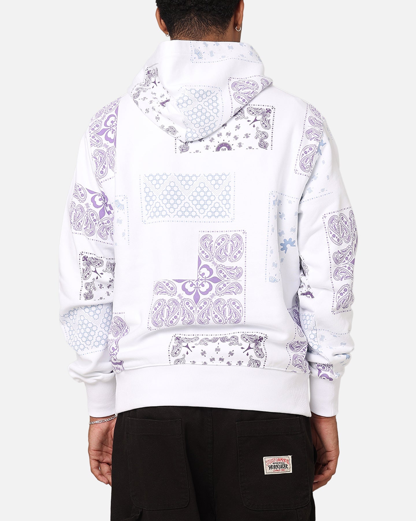 Carre Fragment Paisley Hoodie White