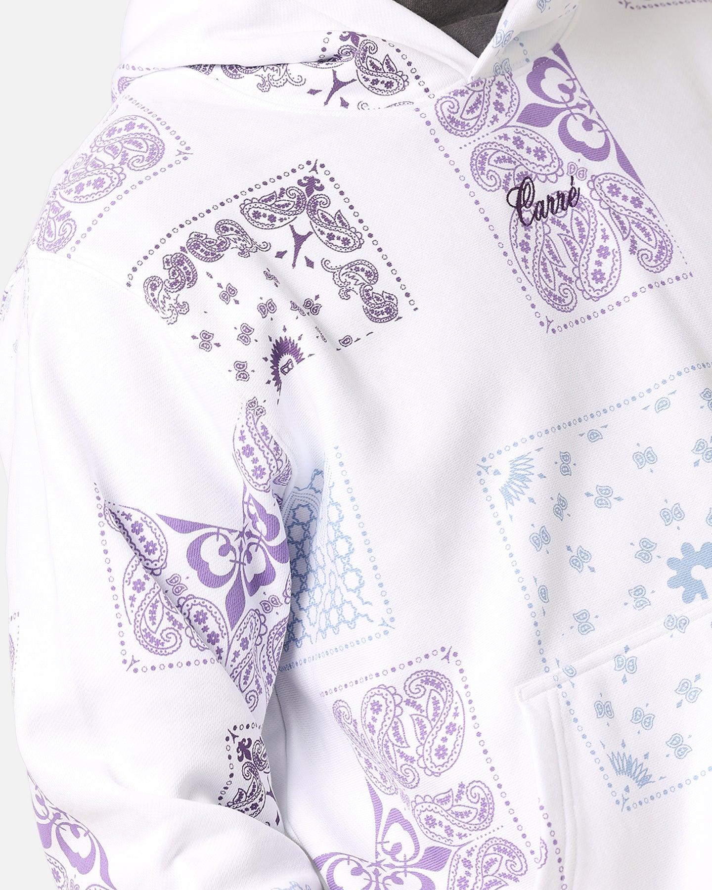 Carre Fragment Paisley Hoodie White