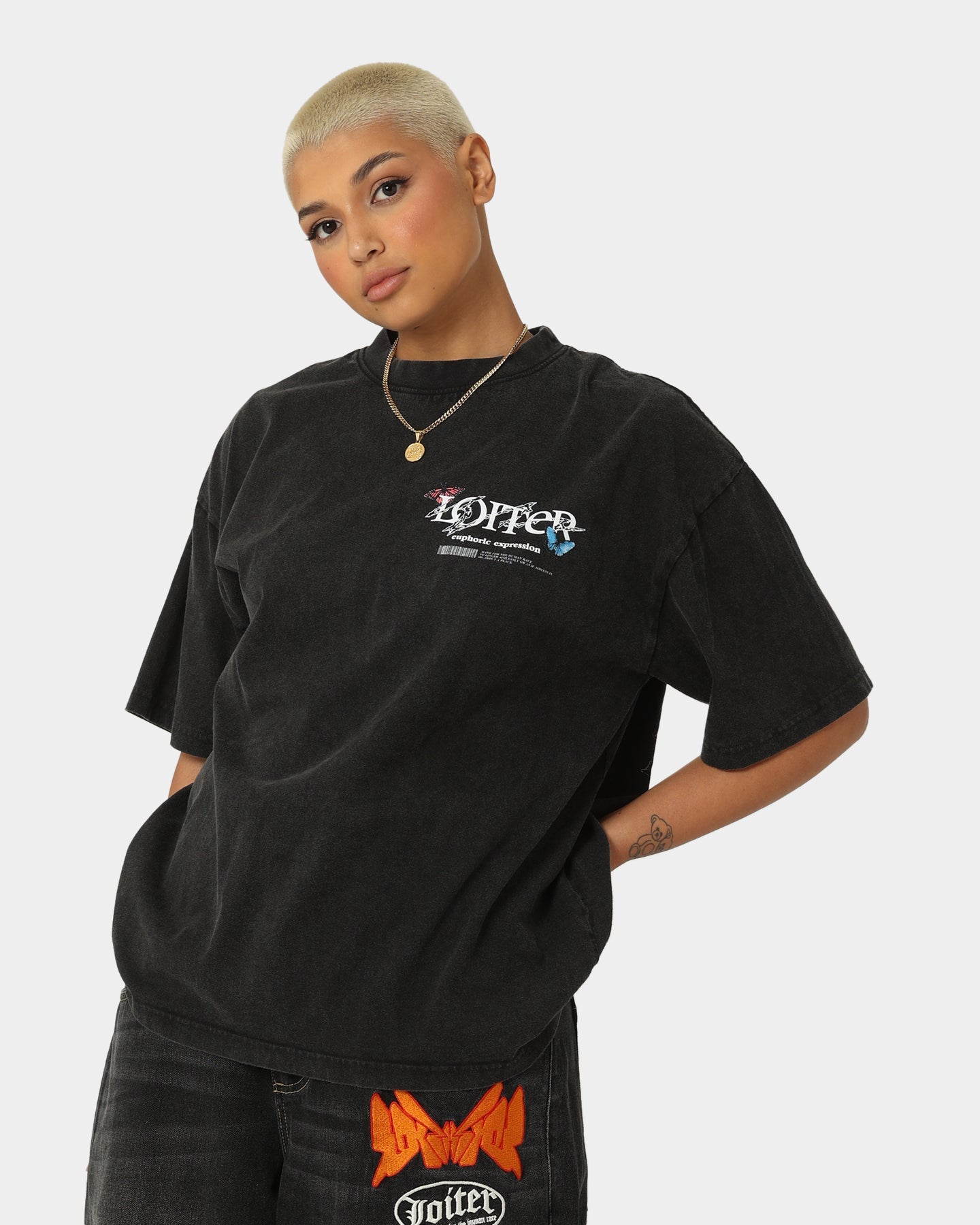 Loiter Euphoria Vintage T-Shirt Vintage Black