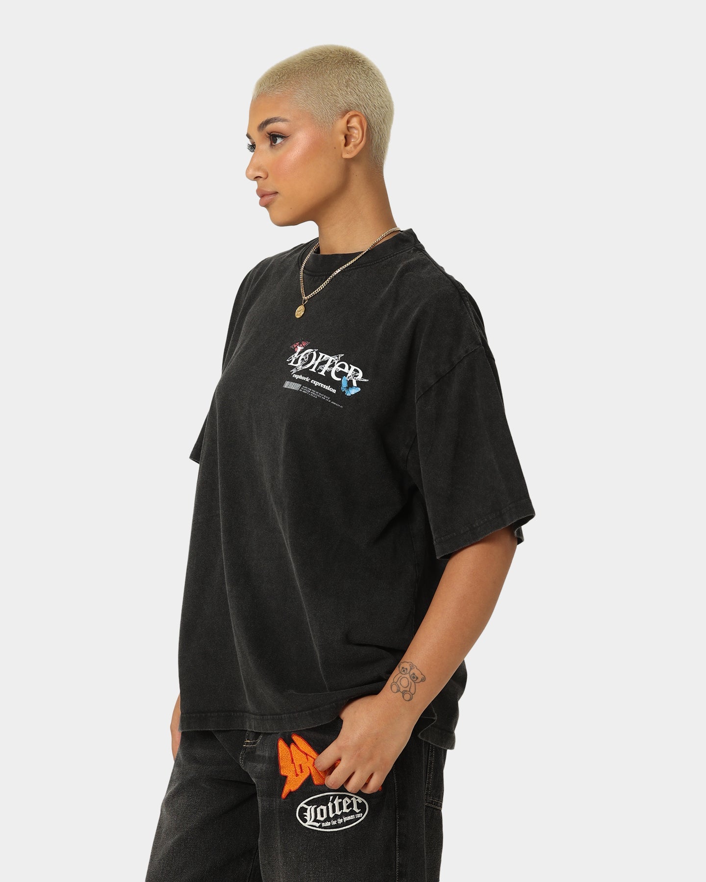Loiter Euphoria Vintage T-Shirt Vintage Black