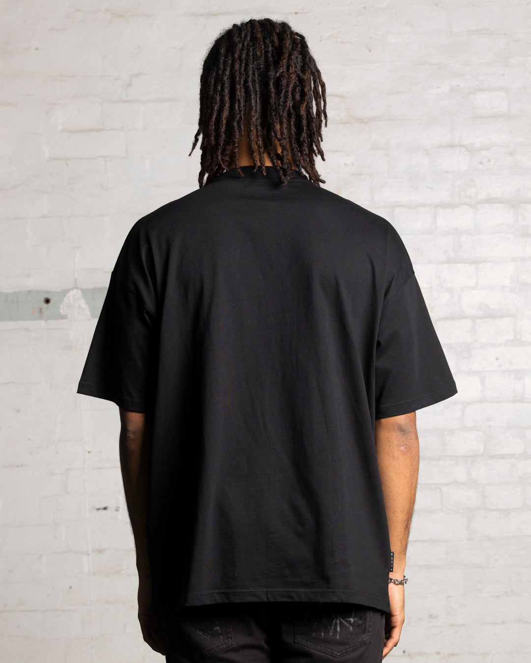 Saint Morta Snake Eyes Boxy T-Shirt Black