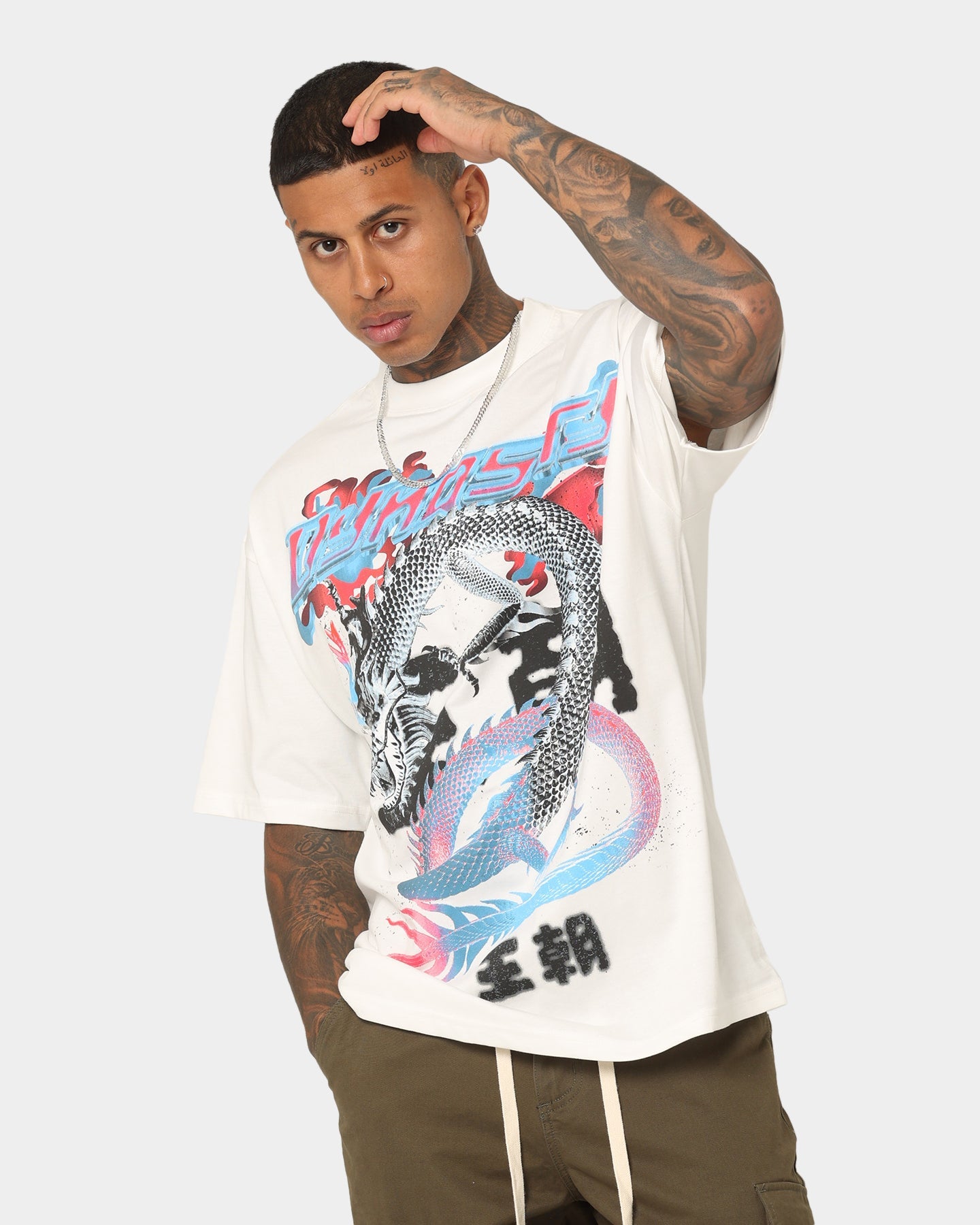 Loiter Dynasty Vintage T-Shirt Off White