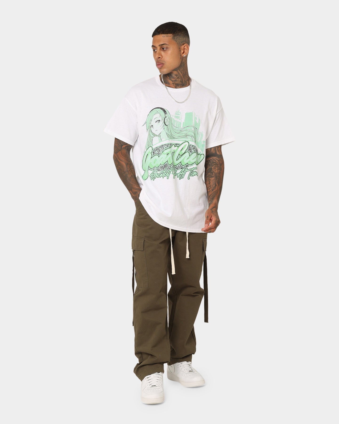 Goat Crew Harajuku Girl T-Shirt White