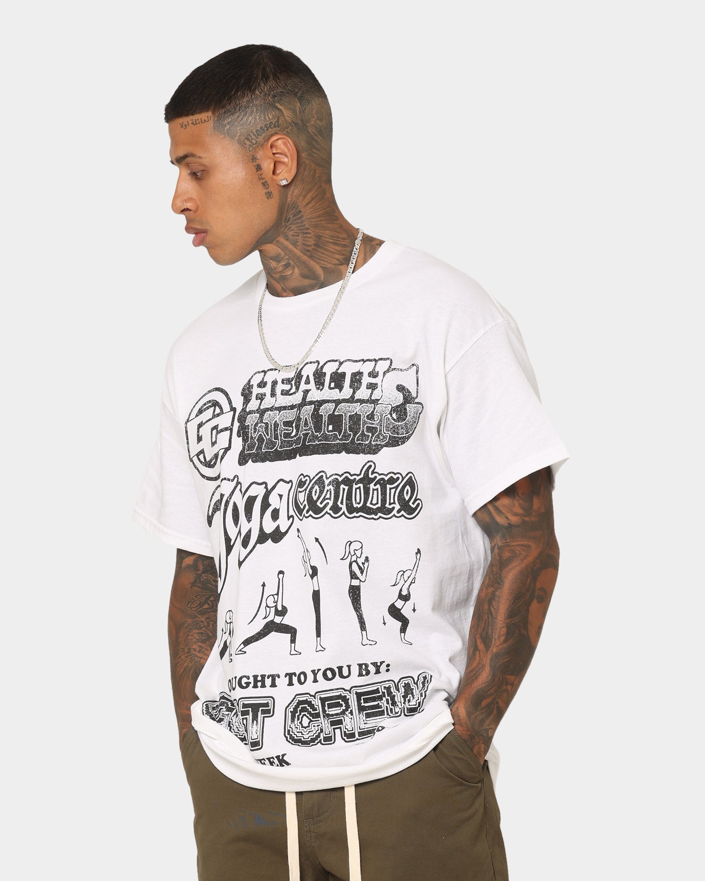 Goat Crew Yoga Centre T-Shirt White