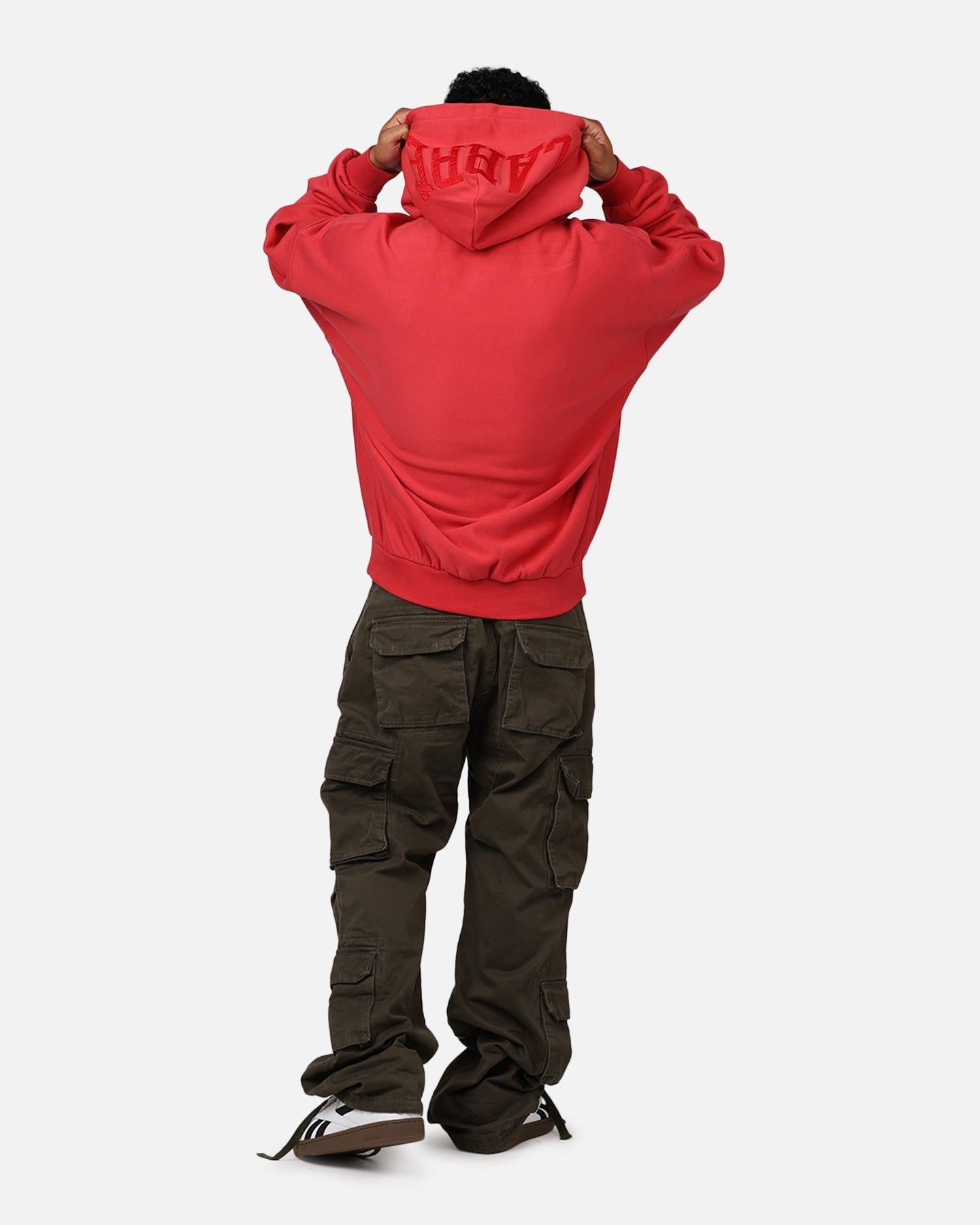 Carre Arch Oversized Hoodie Red