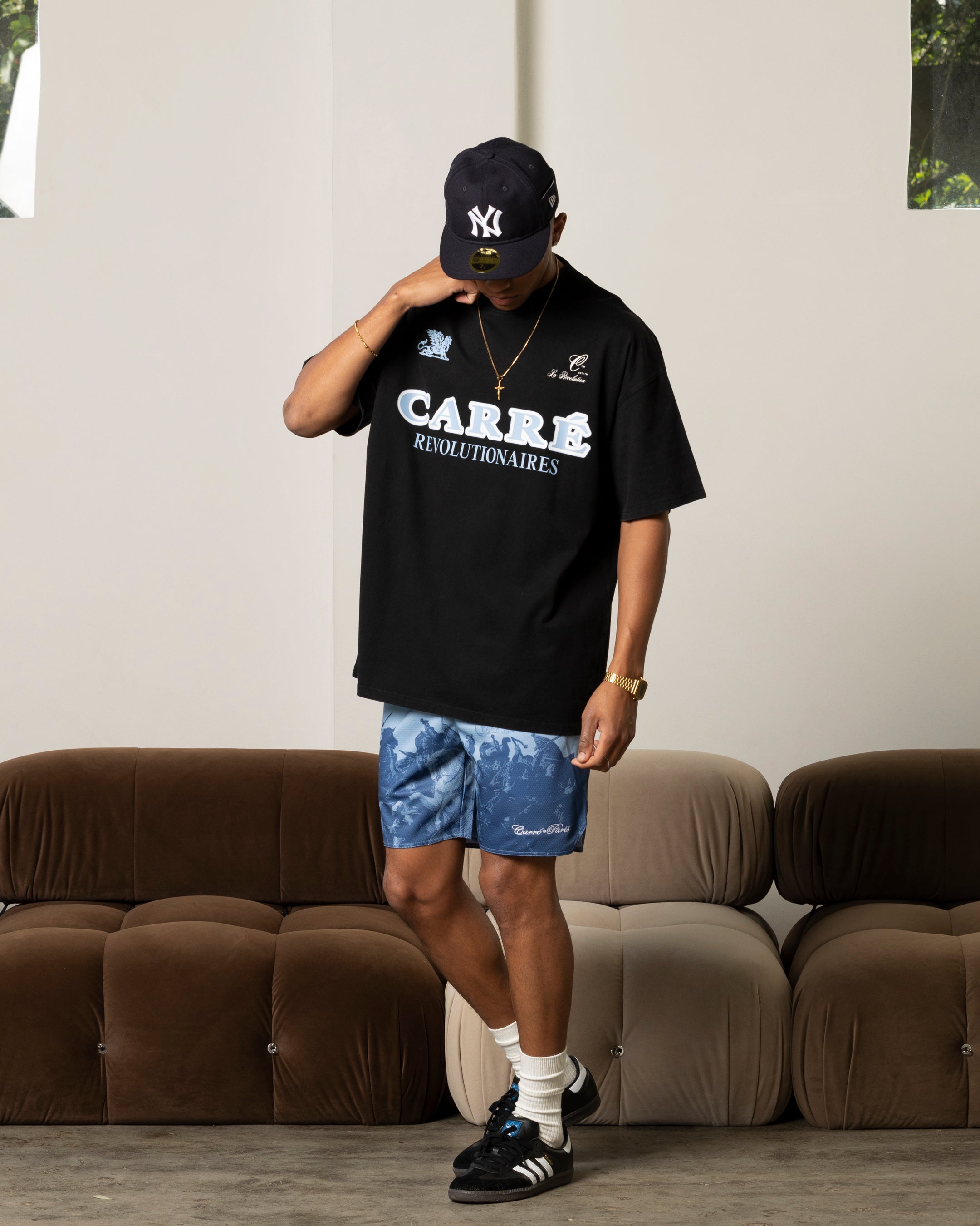 Carre Formula Oversized T-Shirt Washed Black