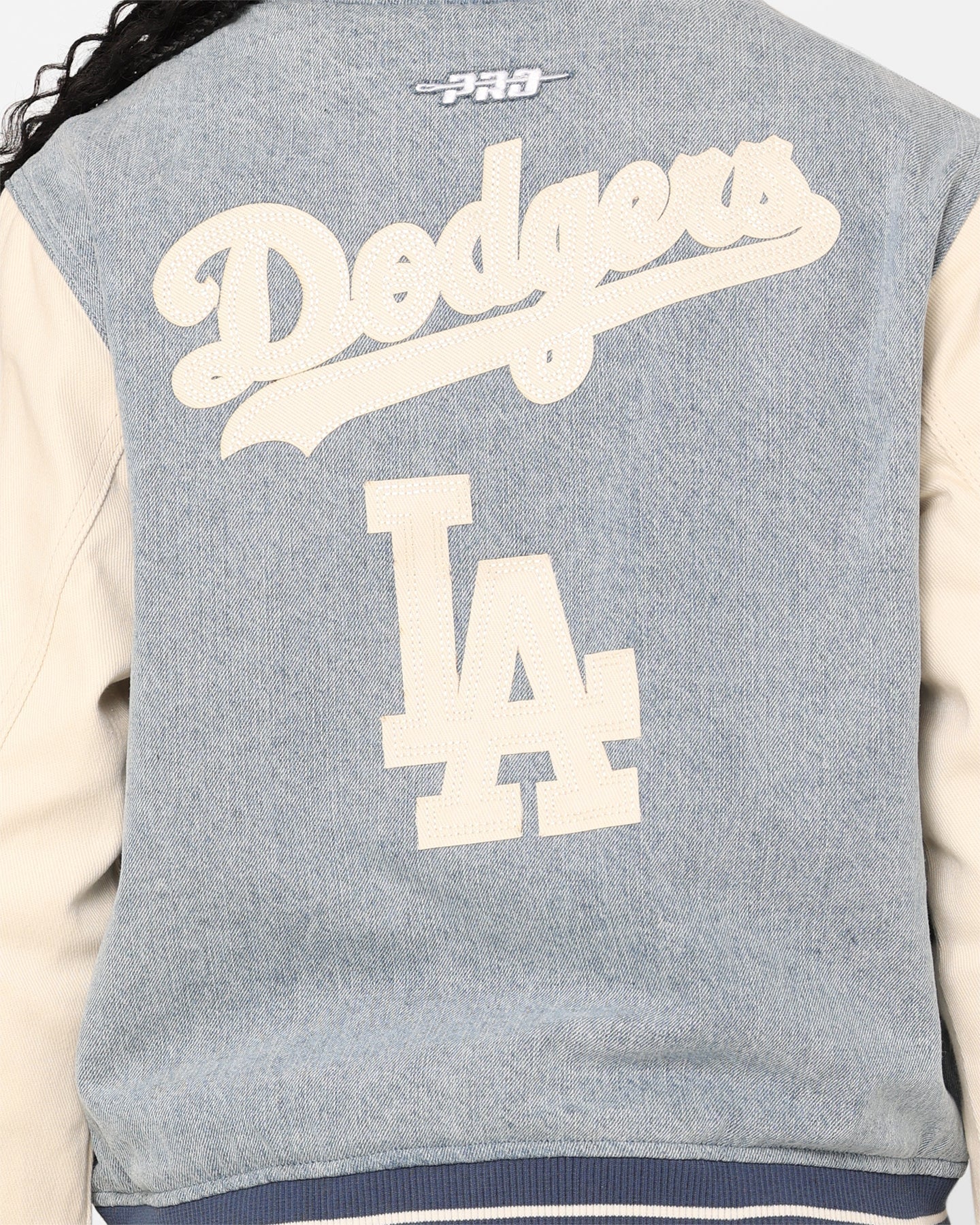 Pro Standard Women's Los Angeles Dodgers Varsity Jacket Denim