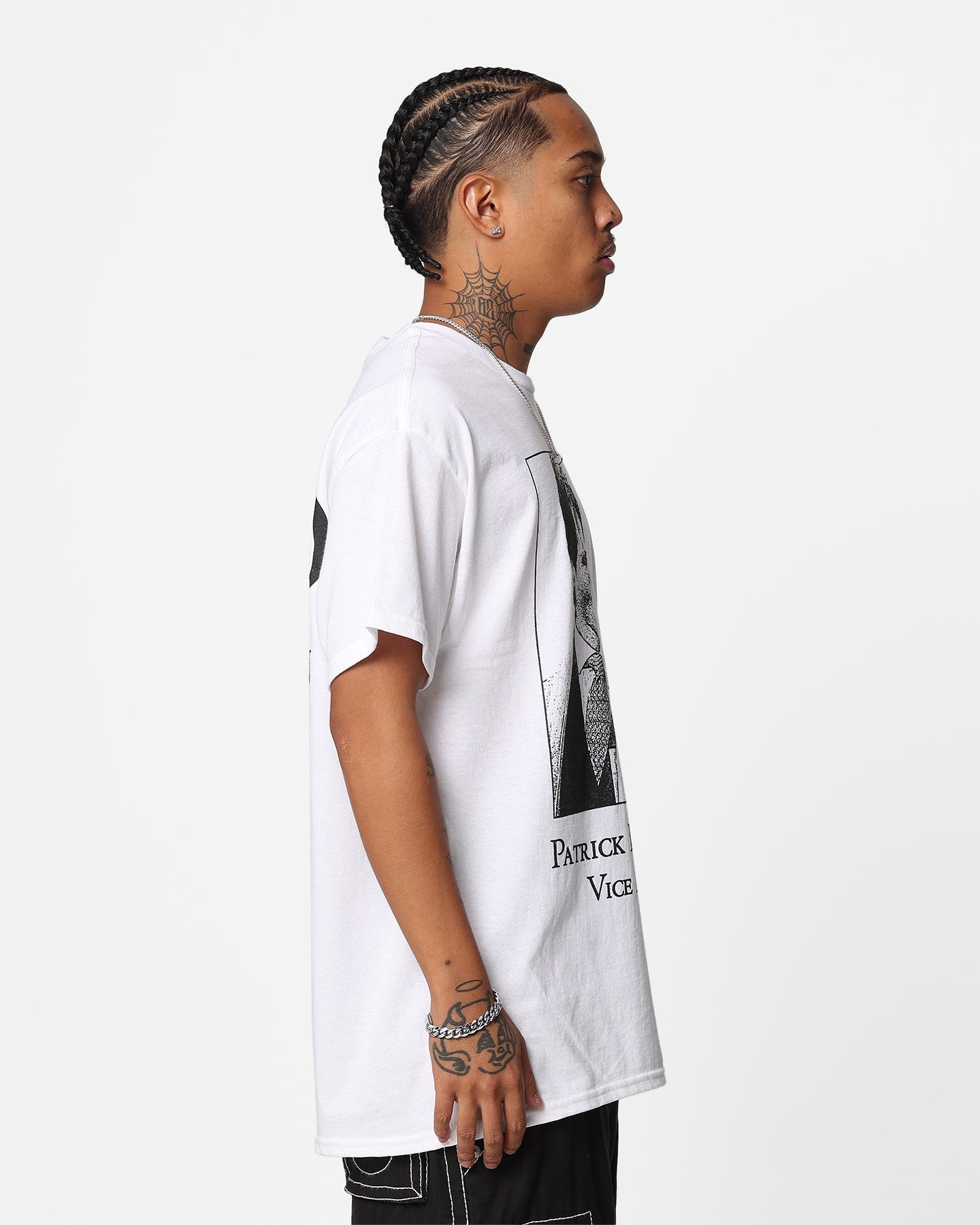 Rats Get Fat X American Psycho Vice President T-Shirt White