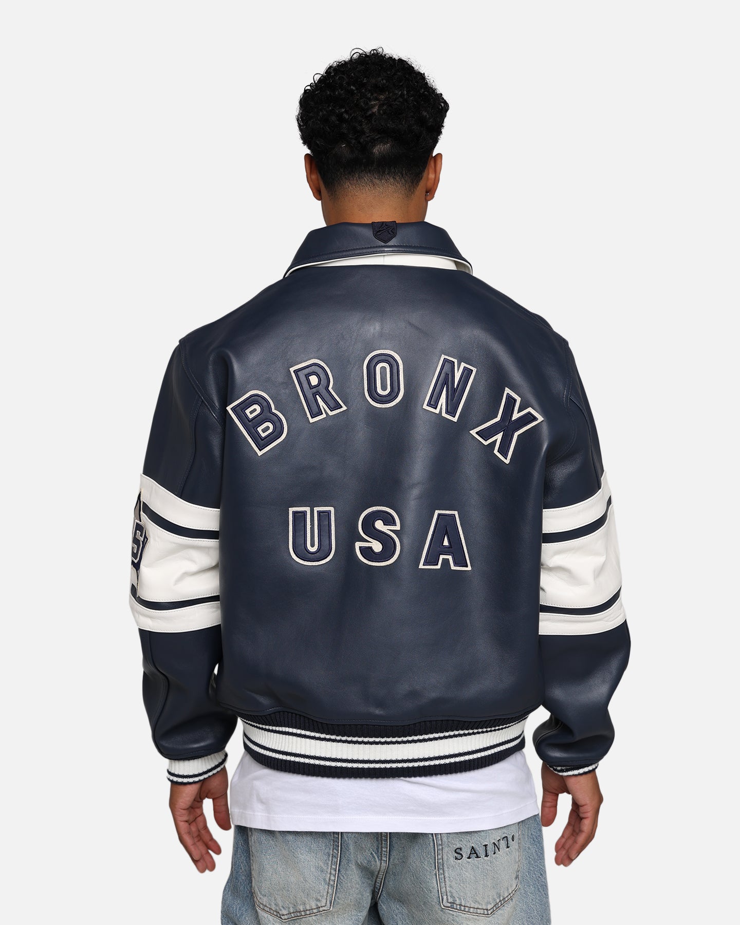 Avirex Bronx Jacket Varsity Blue