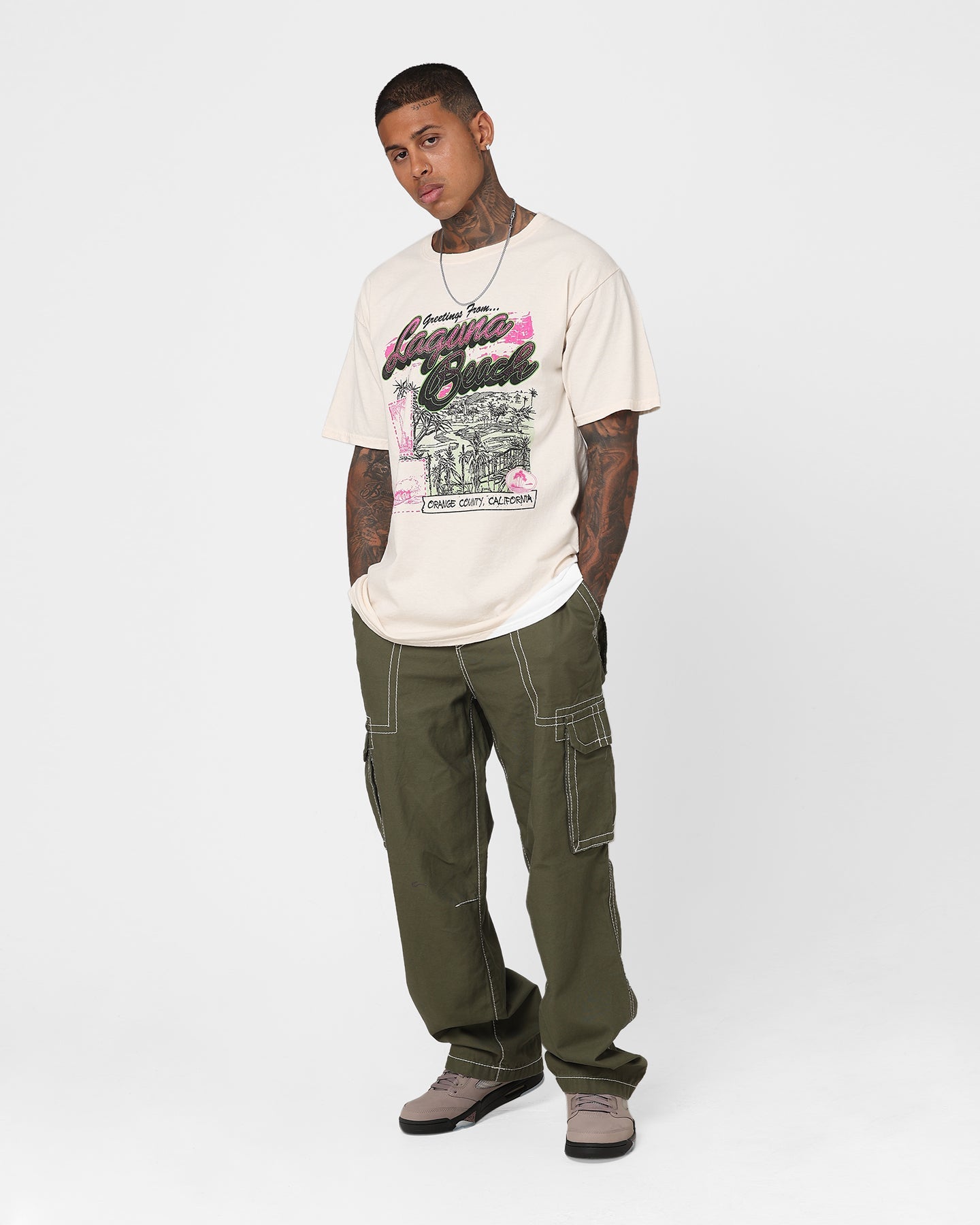 Goat Crew Laguna Beach T-Shirt Off White