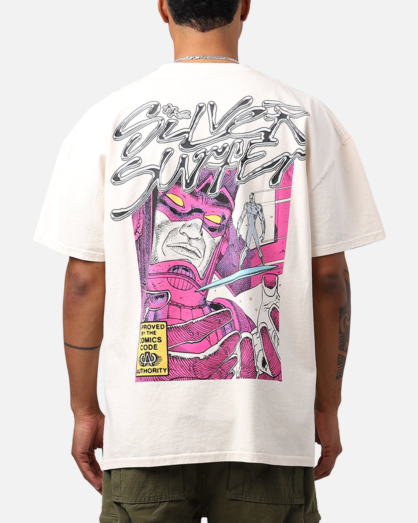 Marvel Silver Surfer Heavyweight T-Shirt Off White