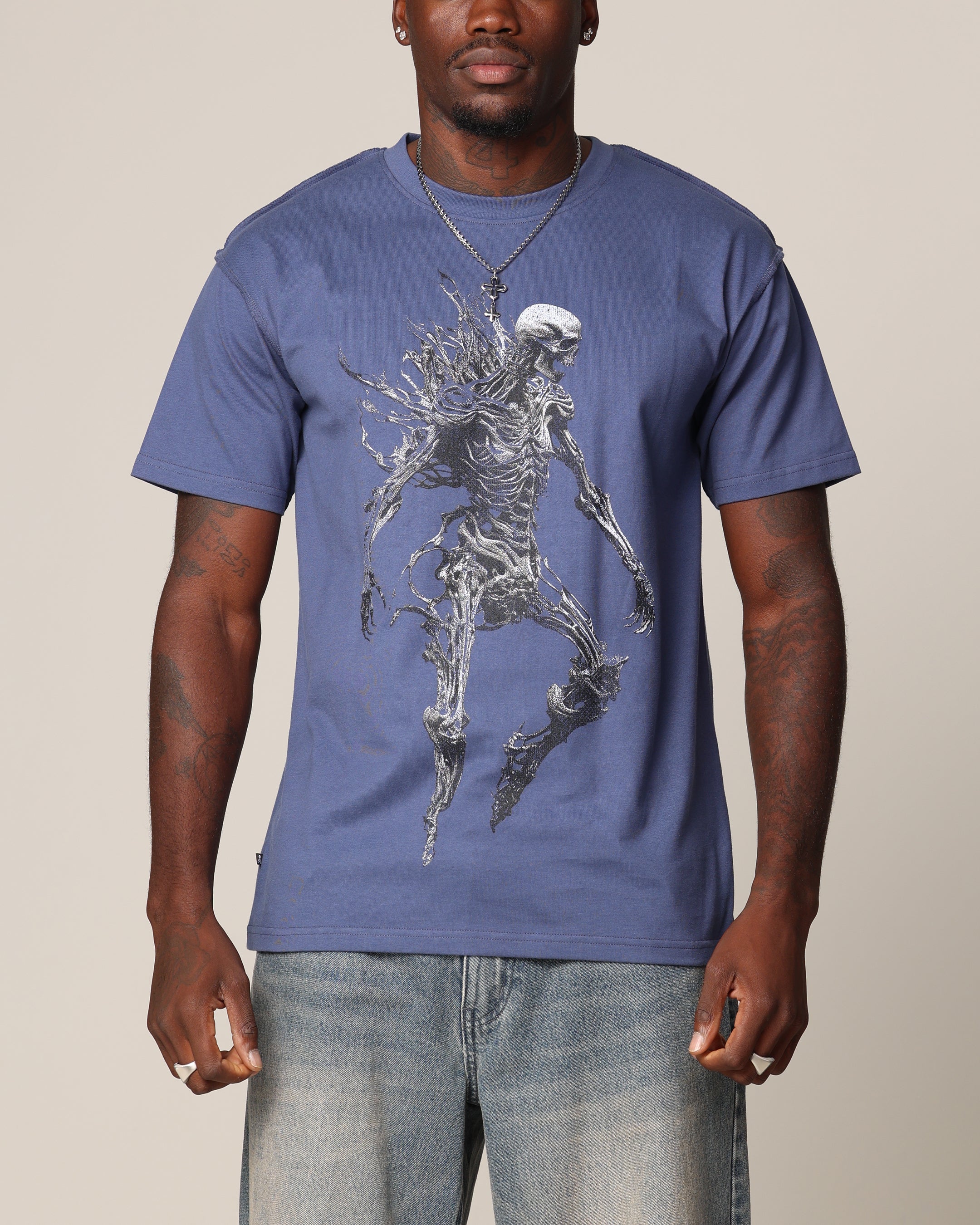 Saint Morta Wraith Cut T-Shirt Petrol Blue