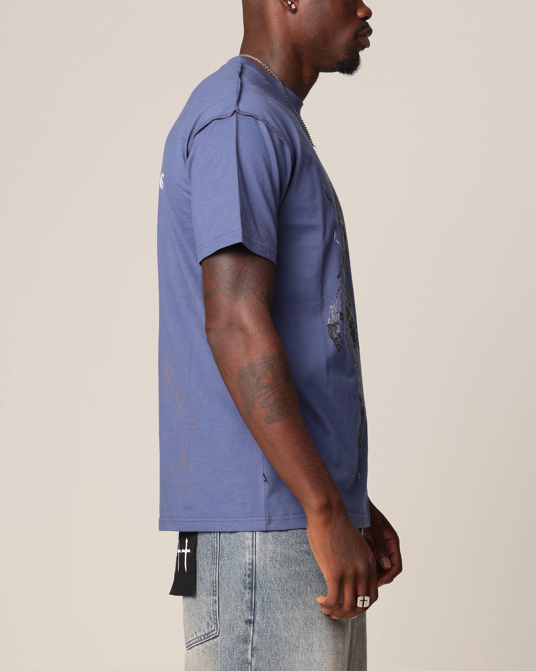 Saint Morta Wraith Cut T-Shirt Petrol Blue