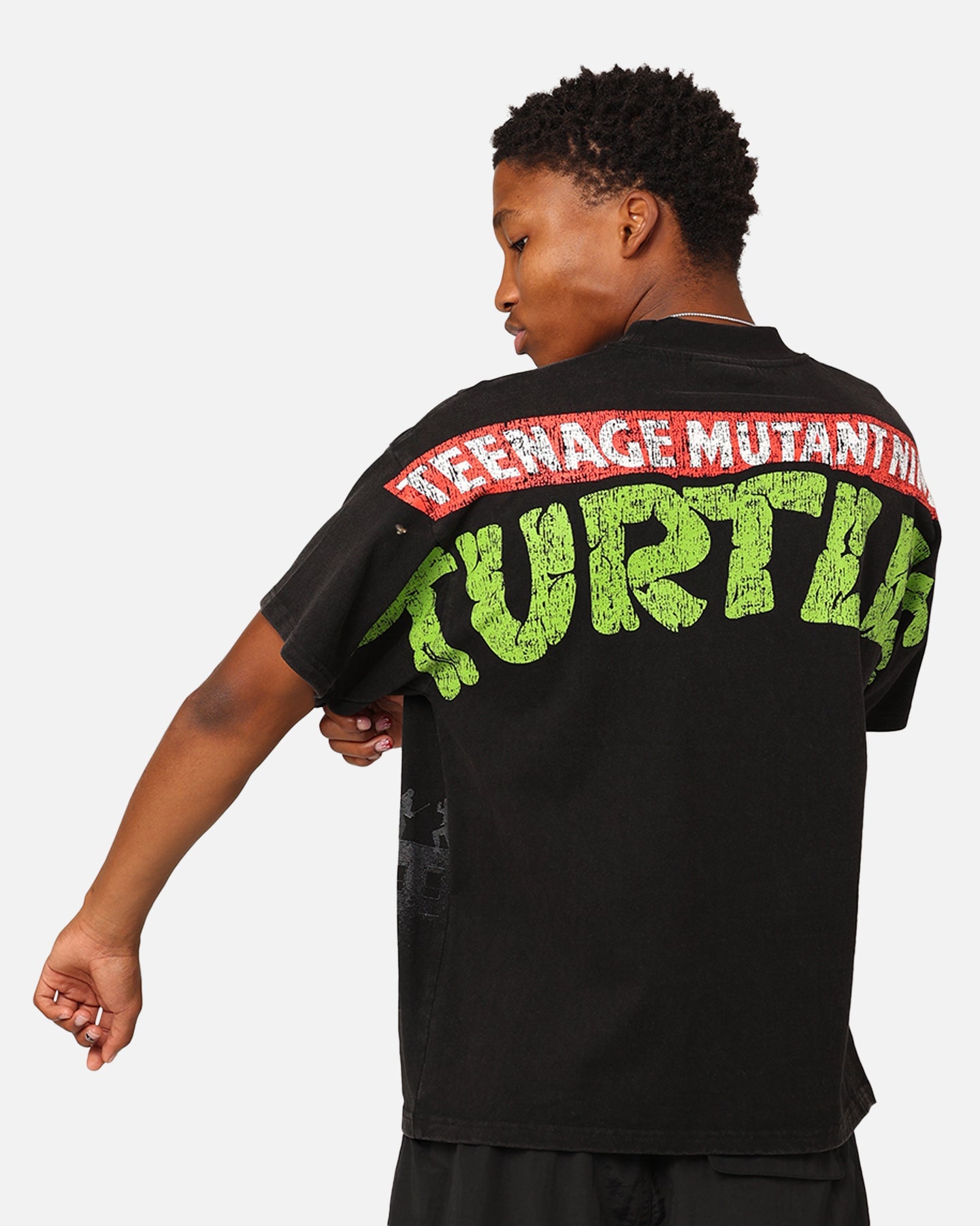 American Thrift X Teenage Mutant Ninja Turtles Shredder Colossal T-Shirt Black Wash
