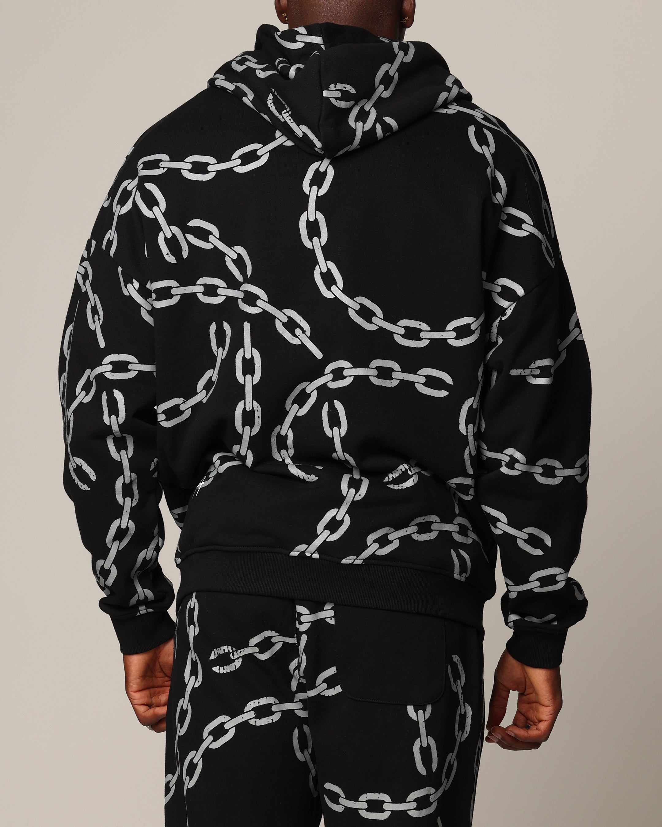 Saint Morta Chain Hoodie Black/Black