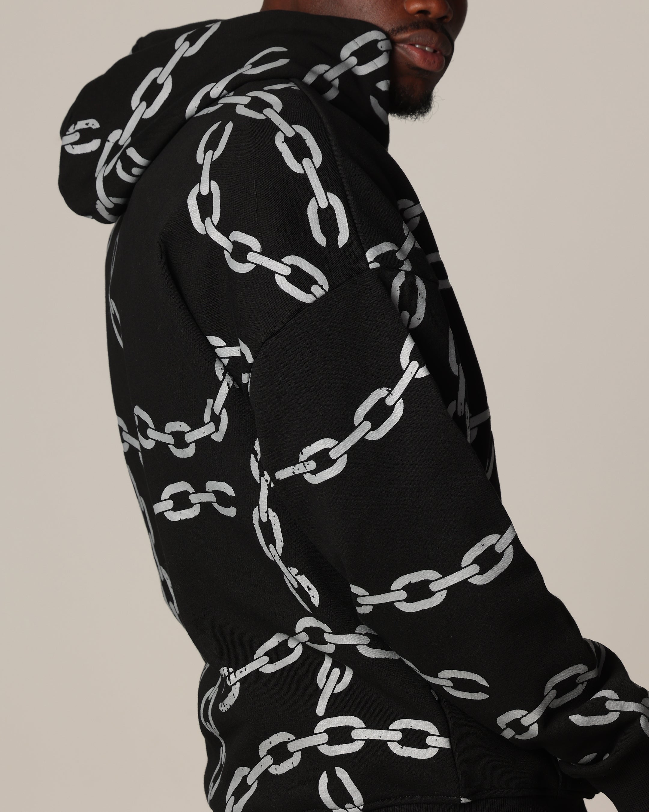 Saint Morta Chain Hoodie Black/Black
