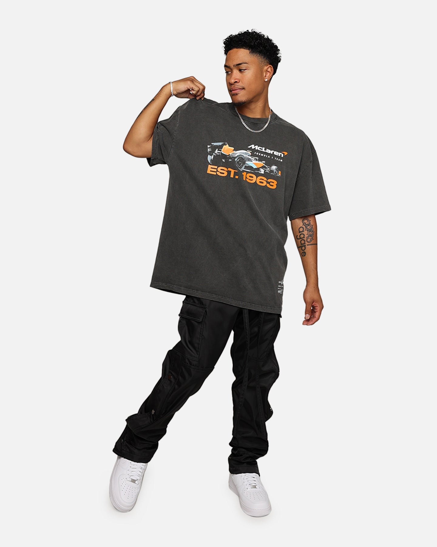 Mitchell & Ness X McLaren X Culture Kings Las Vegas Collection Vintage Poster T-Shirt Black Wash