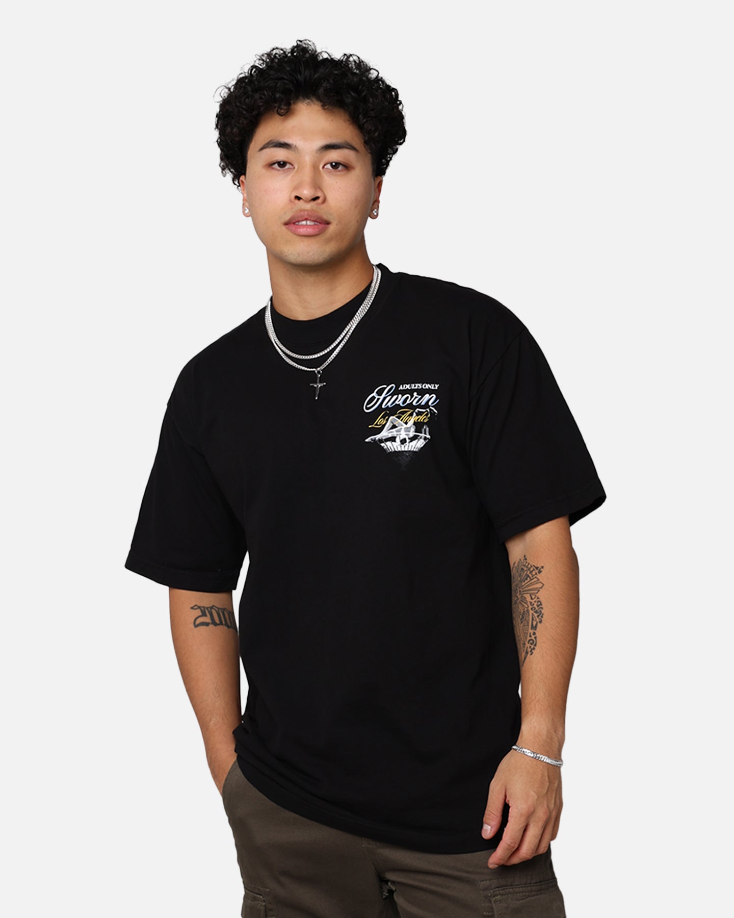 Sworn To Us Martini T-Shirt Black